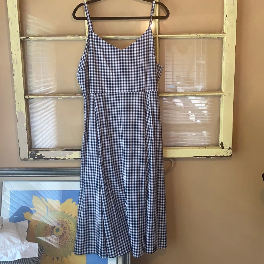 GAP Black and White Checkered Dress - XL